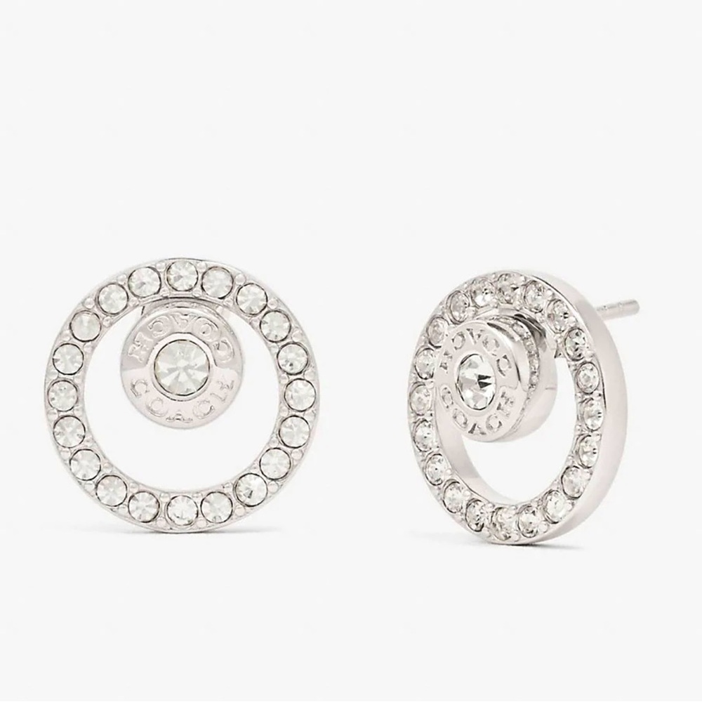 NWOT- Coach Open Circle Halo Stud Earrings
